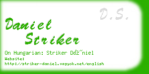 daniel striker business card